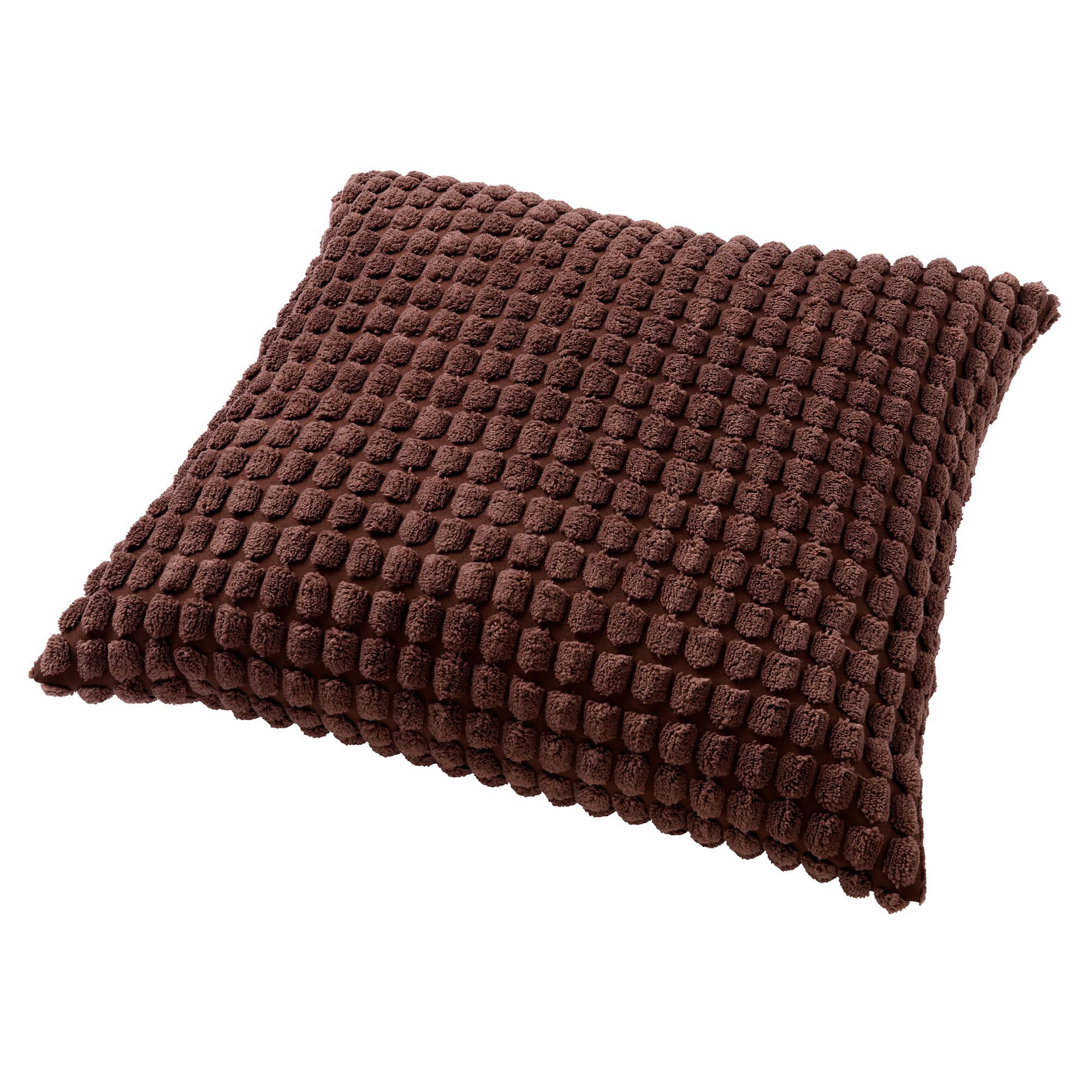 - Coussin - marron en velours 45x45 cm uni