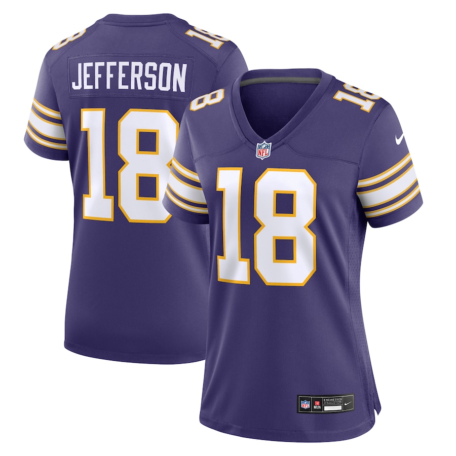 Justin Jefferson Minnesota Vikings Nike Women's Classic Player Game Jersey - Purple
