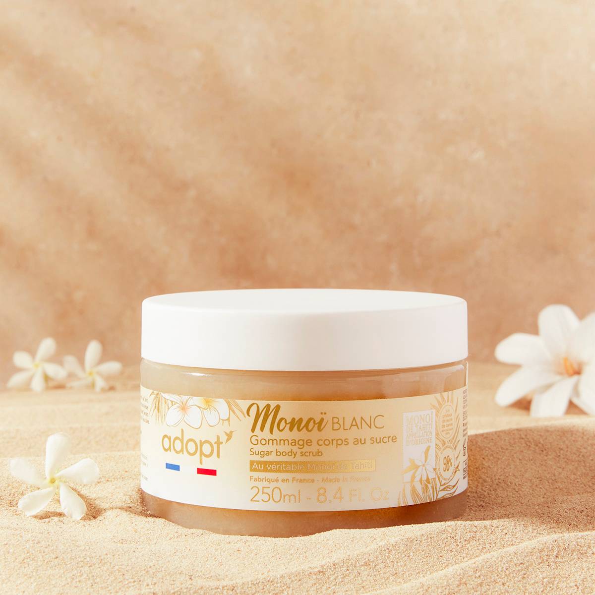 Monoï blancGommage corps au sucre 250 ml