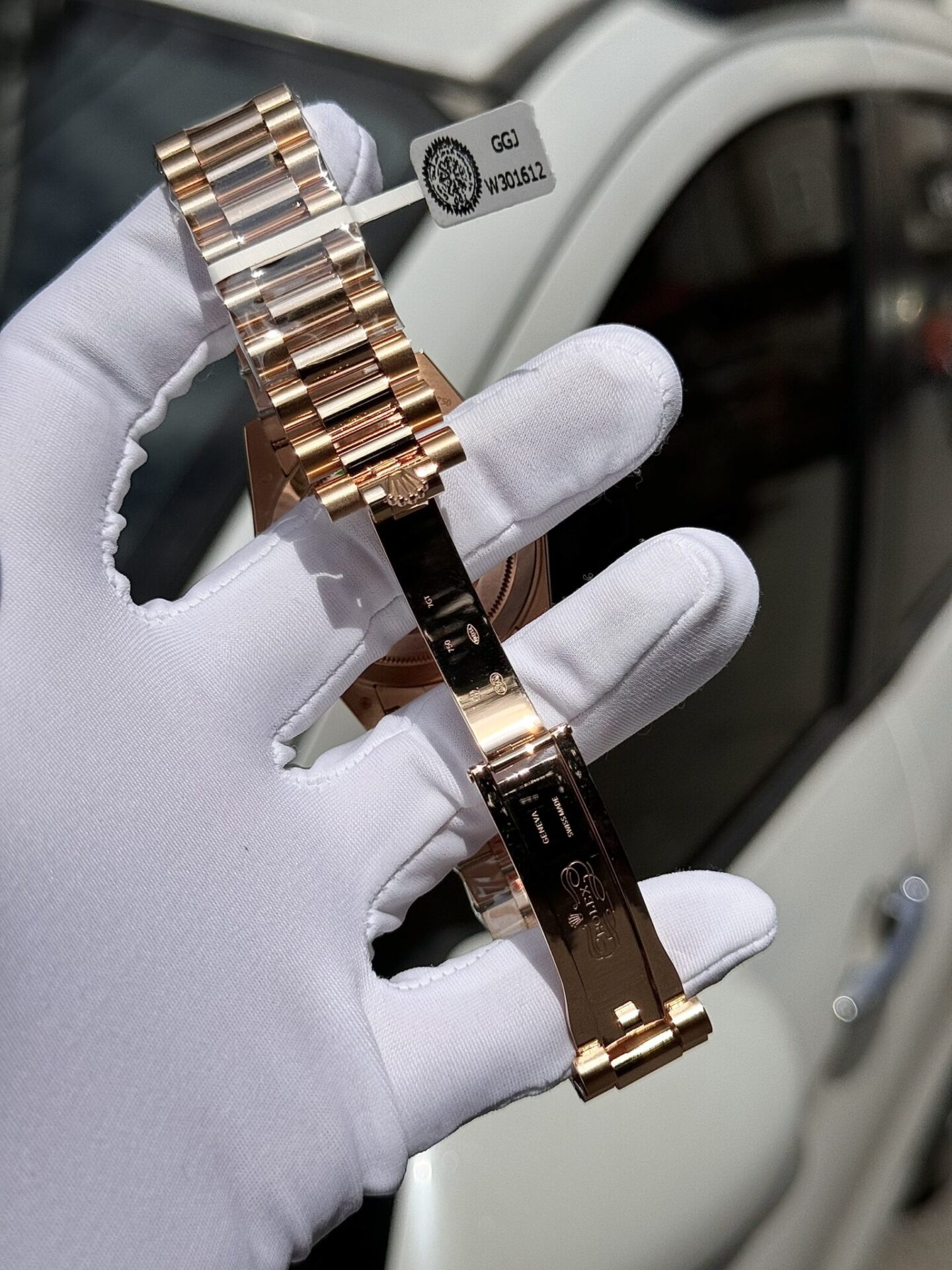 Rolex Day-Date RG Plated Diamond Dial Diamond 40mm Super Clone