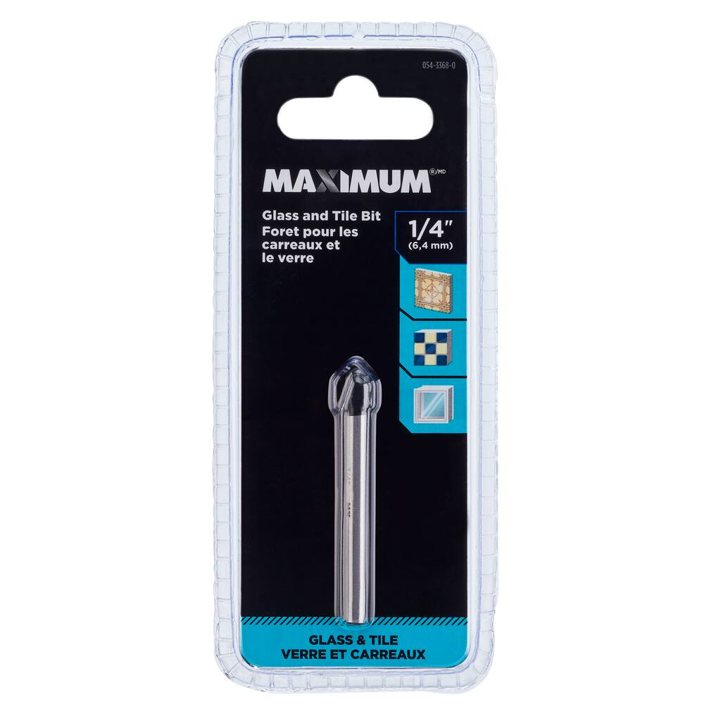 MAXIMUM Glass & Tile Carbide Tipped Drill Bit