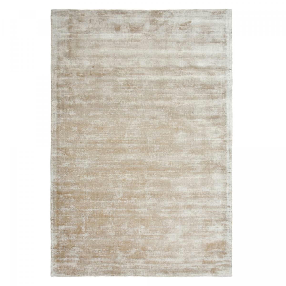 NEO LUXE - Tapis salon en viscose ecru 170x240