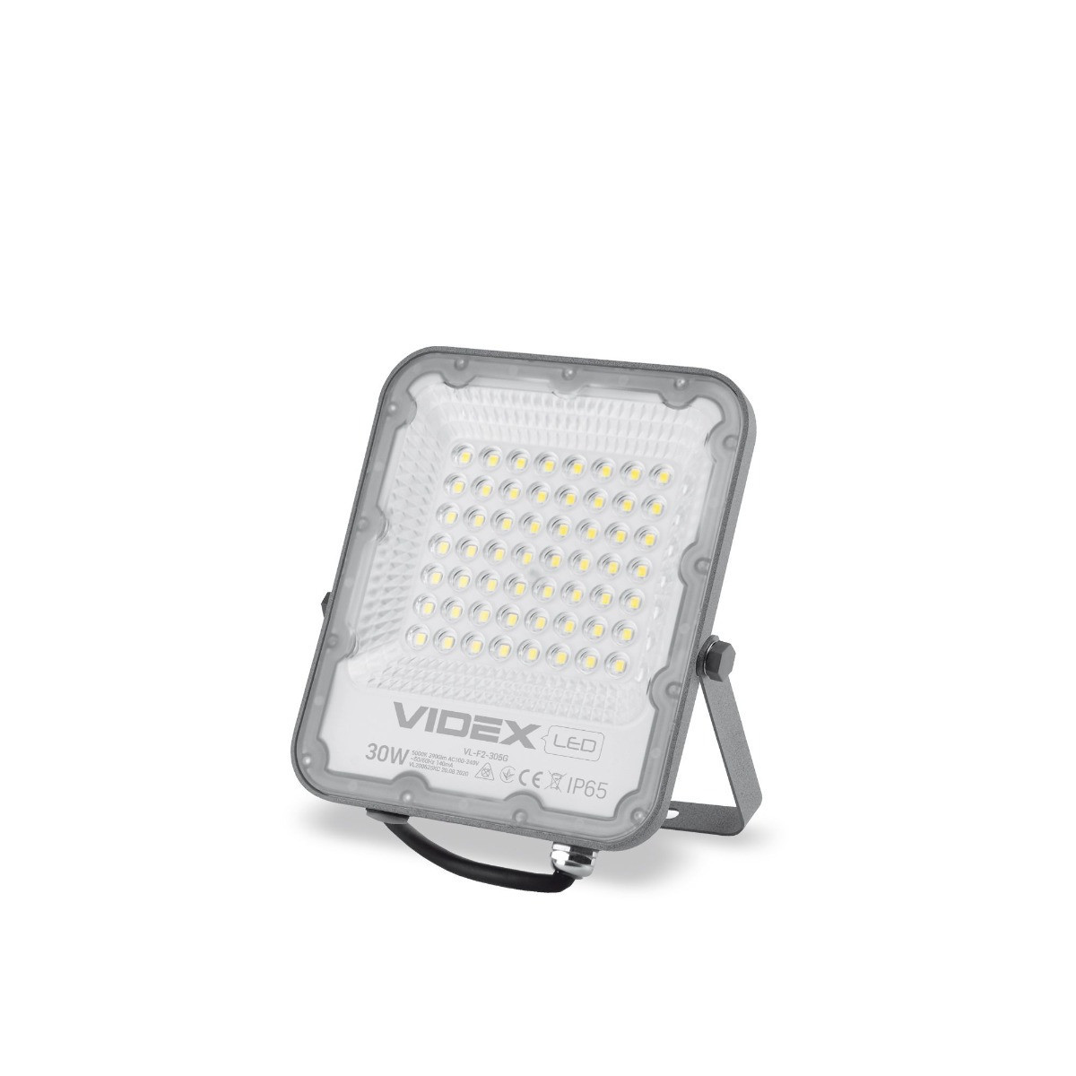 Naświetlacz halogen DAVISszary LED 30W 3900lm biały neutralny IP65 Videx
