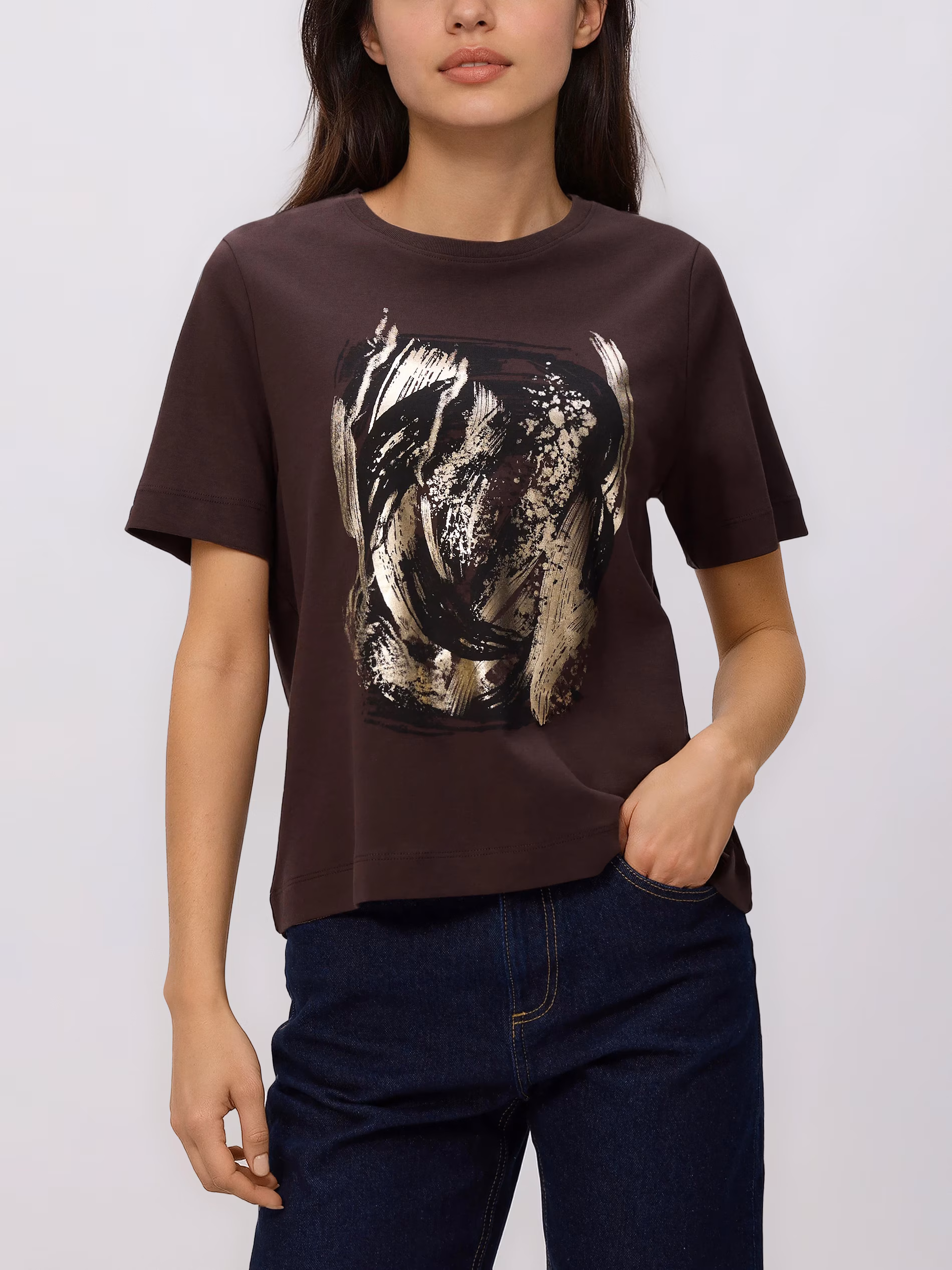 Bawełniany t-shirt z nadrukiem