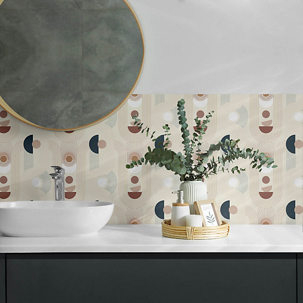 Panneau Mural PVC Wallfluent 100x50 cm Motif Triangulaire Abstrait 1 pièce