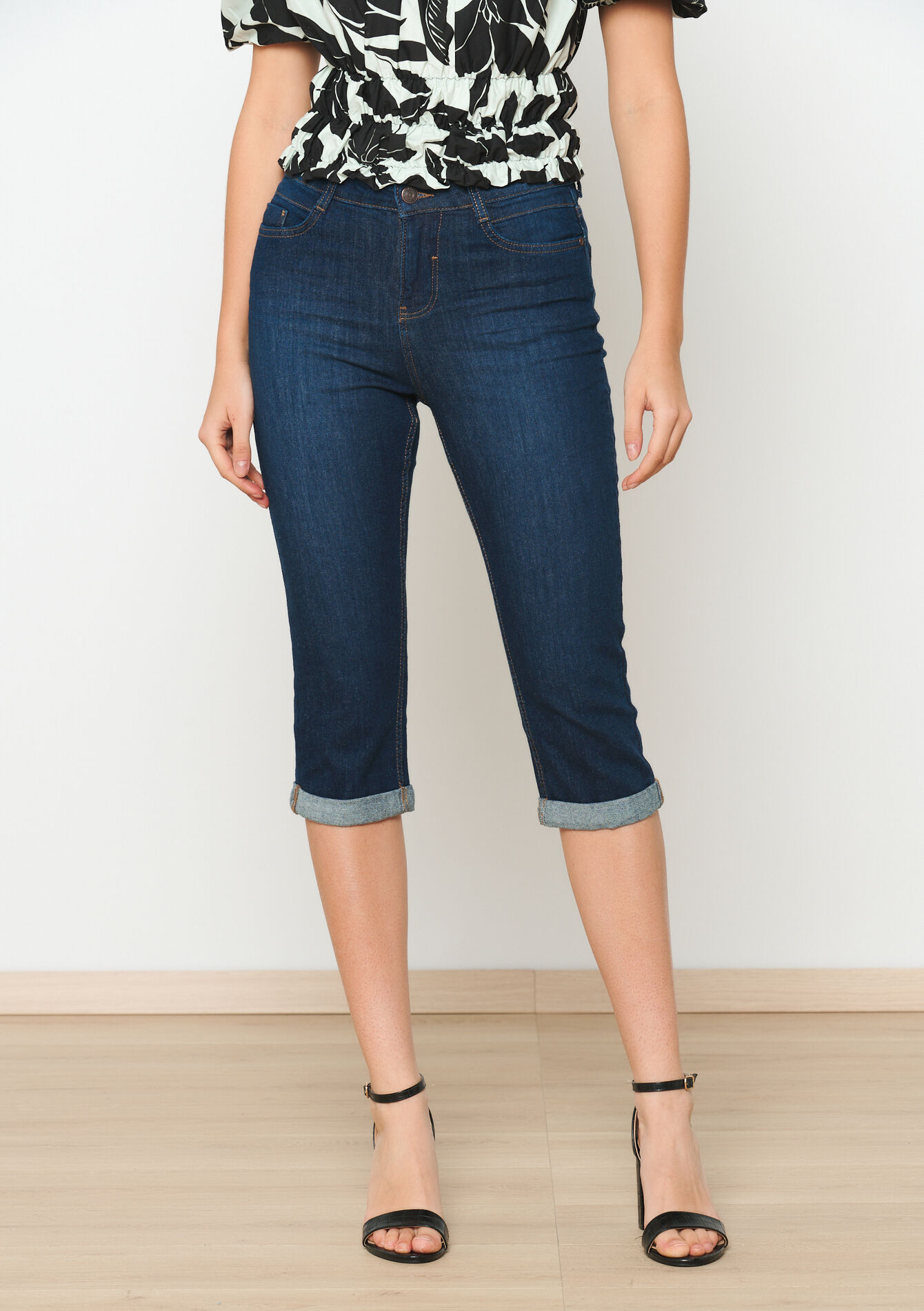 Slimfit capri jeans