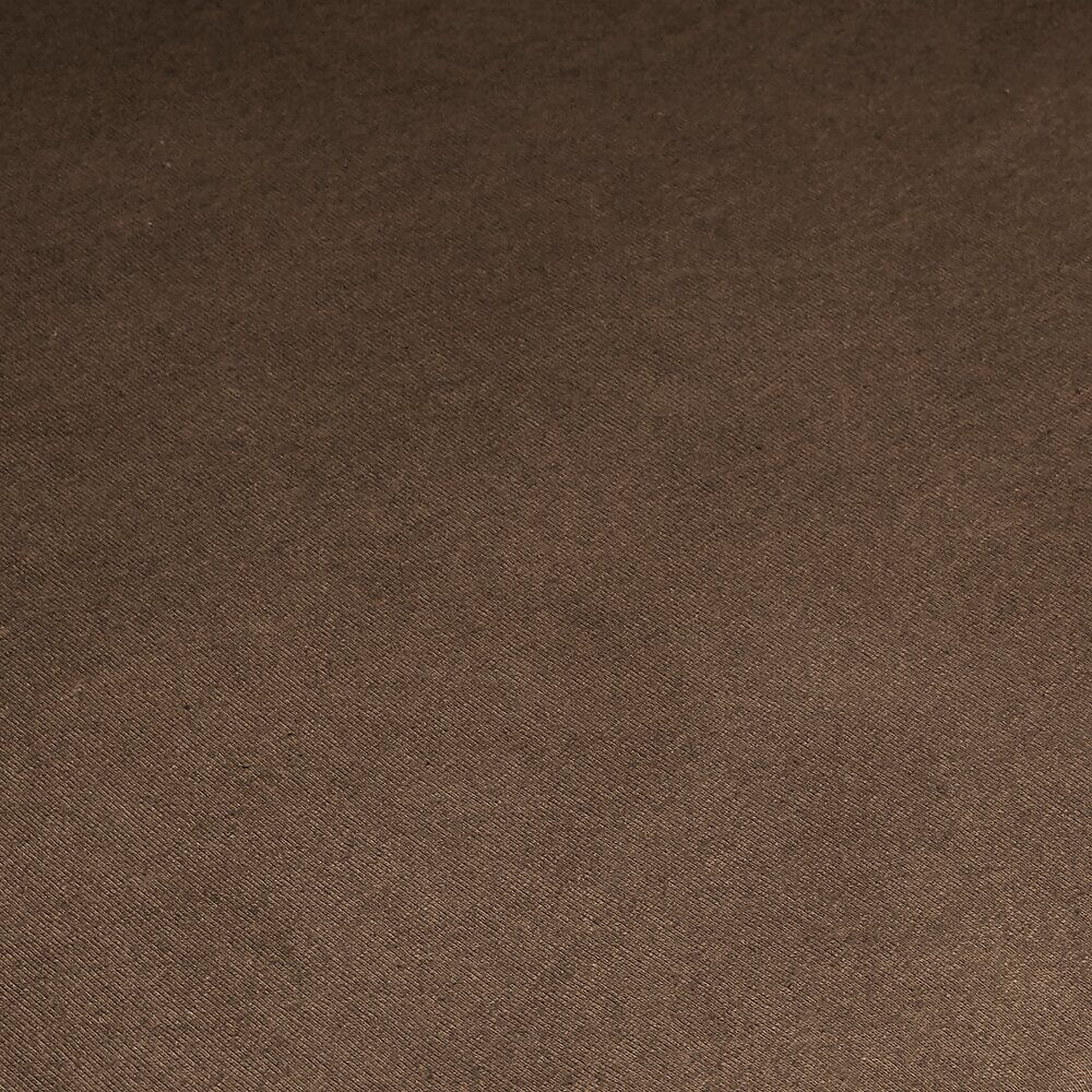 Parure de lit 2 personnes 240x260cm microfibre unie 2 taies 63x63cm marron