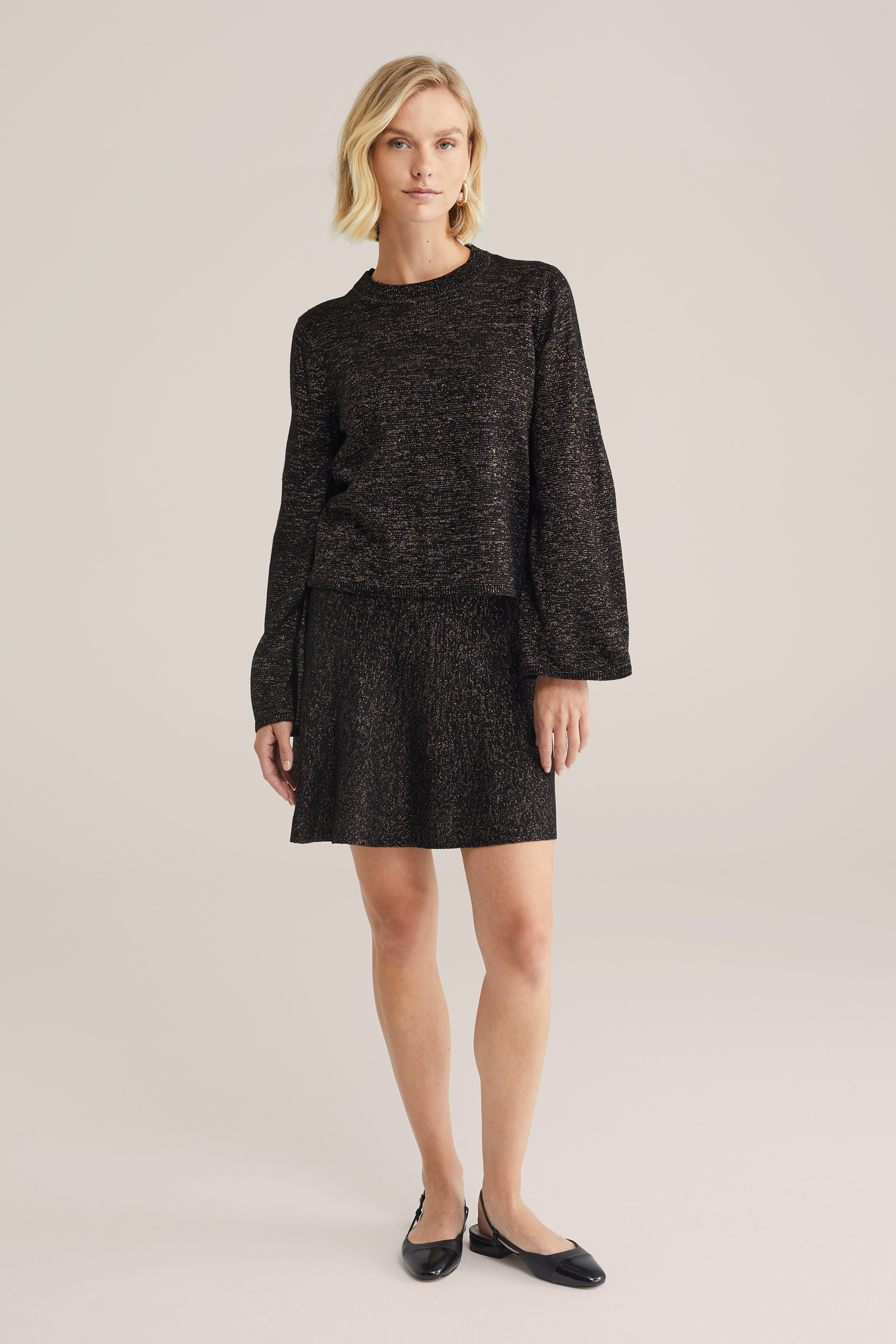 Dames trui met glittergaren