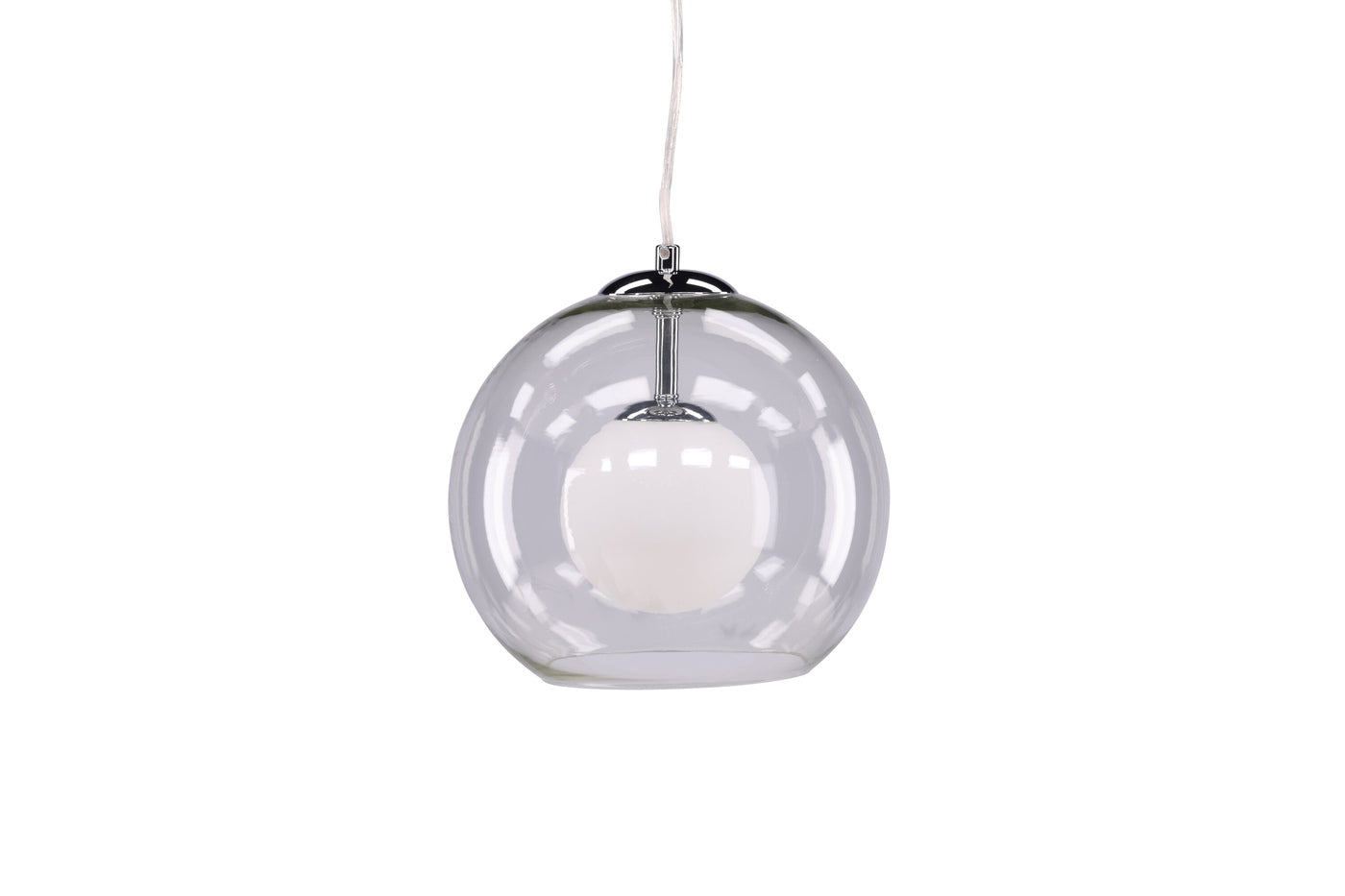 Fjôrd - Plafondlamp Grijs Glas - 25x25x25cm - Roche