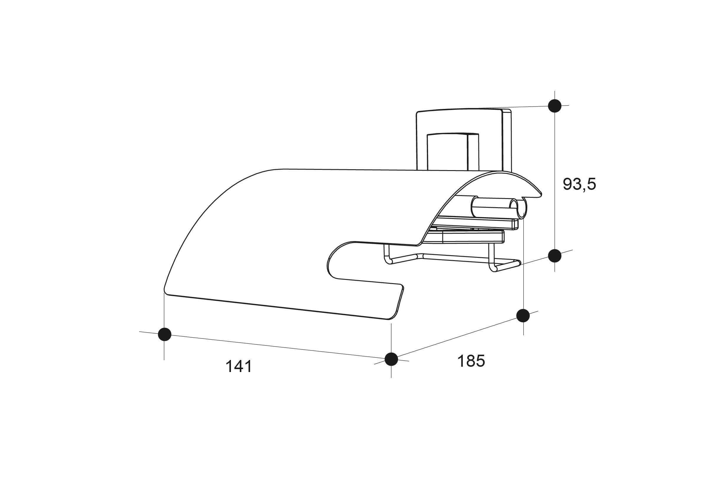 KOTE - Porte-papier WC  Acier inoxydable  Chromé  à fixer au mur