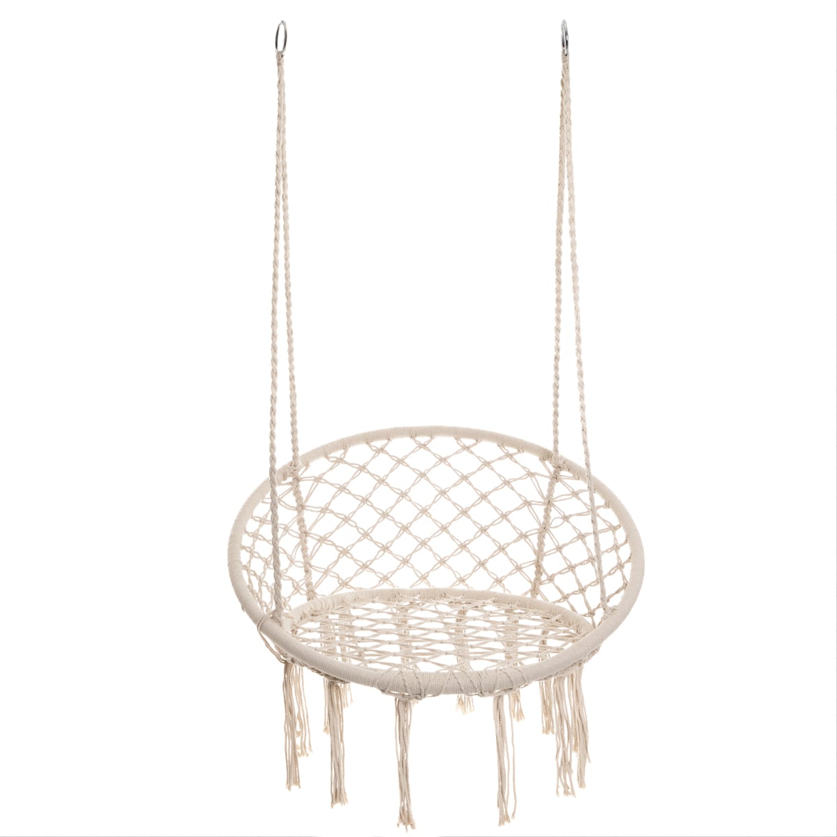 Huśtawka CIRCLE beżowa 82x60x115-138 cm