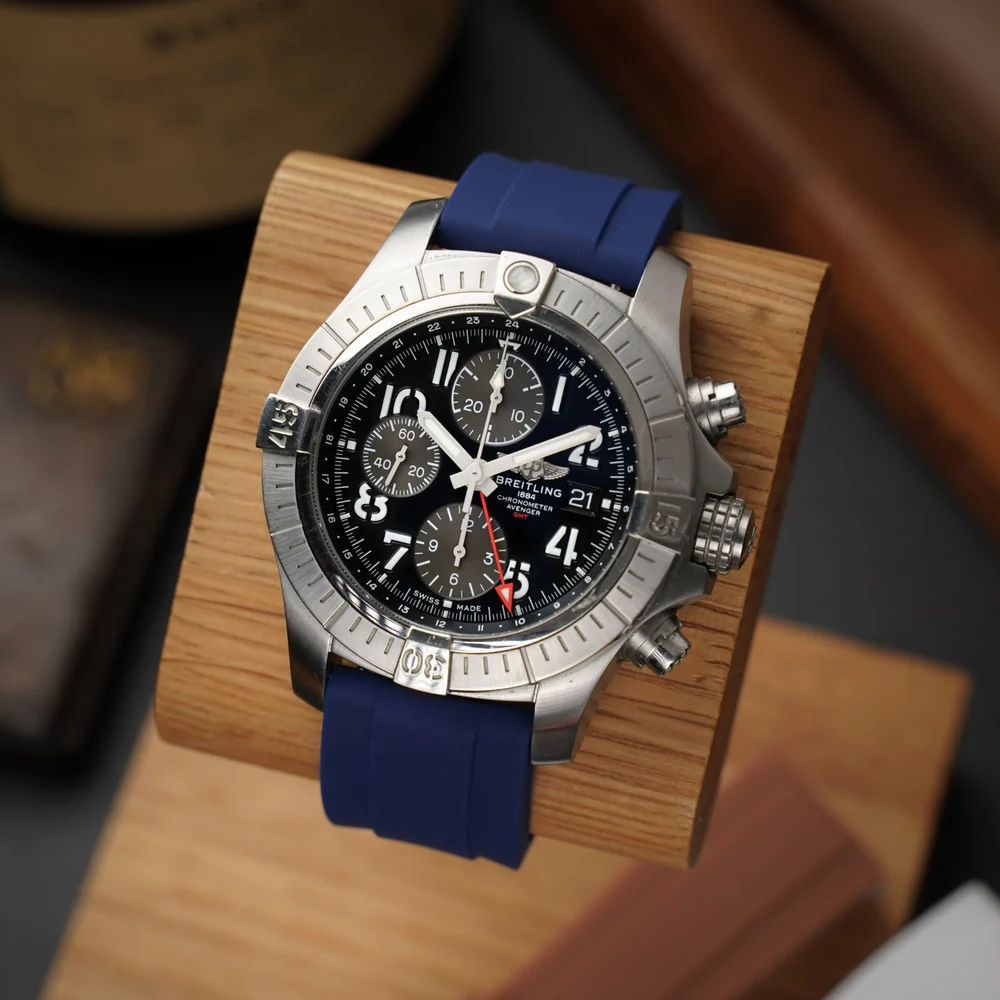 Breitling – Avenger –  Rubber Strap – Blue