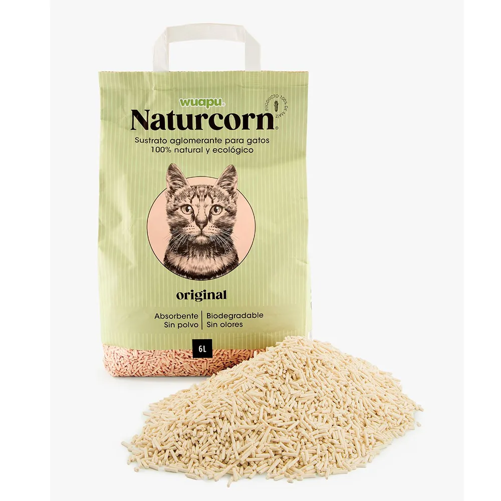 Wuapu Naturcorn Original 6L cat litter 6 units