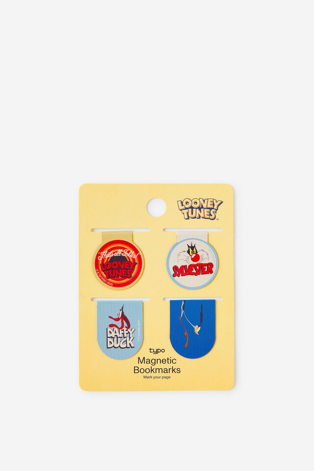 Looney Tunes Magnetic Bookmarks 4pk