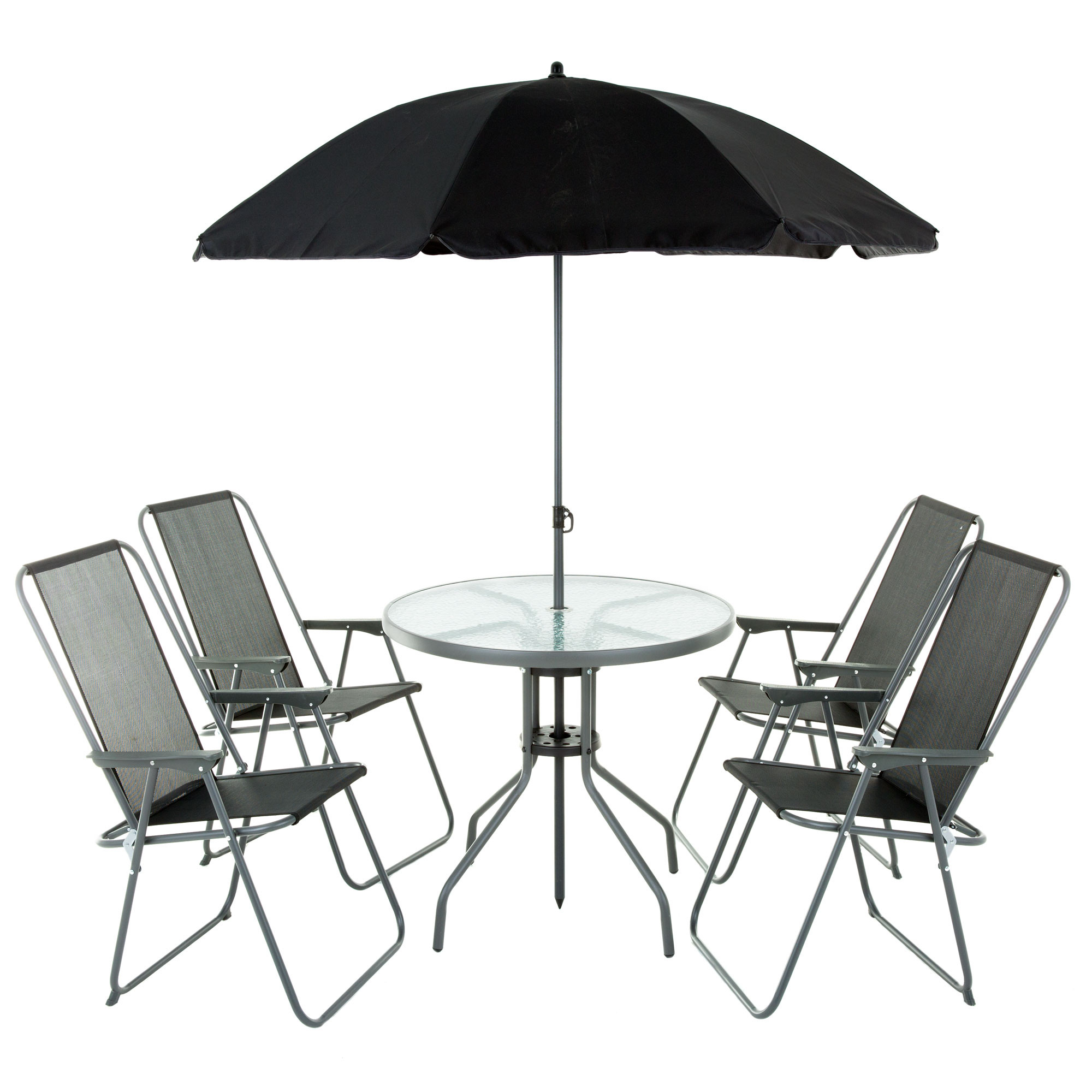 Komplet mebli 6-elementowy Madura antracyt PATIO