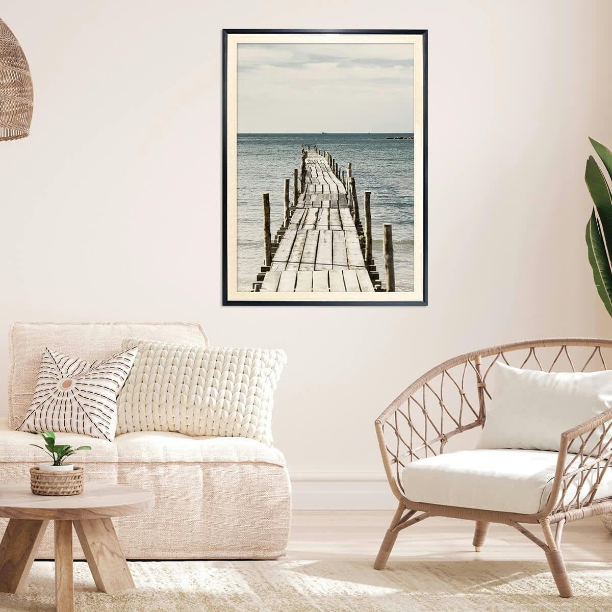 PALMA - Cadre photo noir 50x70 cm verre acrylique résine recyclée