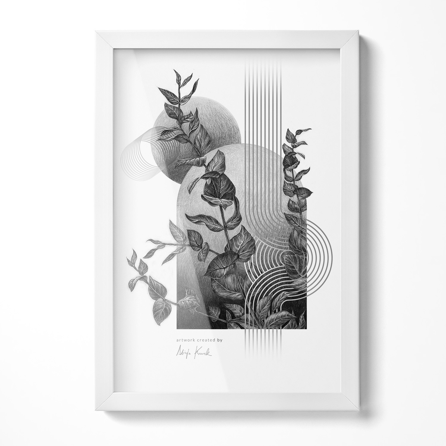 Ramka na zdjęcia plakat fotoramka nowoczesna Biały 22x32