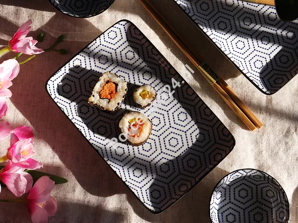 Zestaw do sushi dla 2 osób (4 el.) z pałeczkami Tokyo Design Studio - Kotobuki 22046