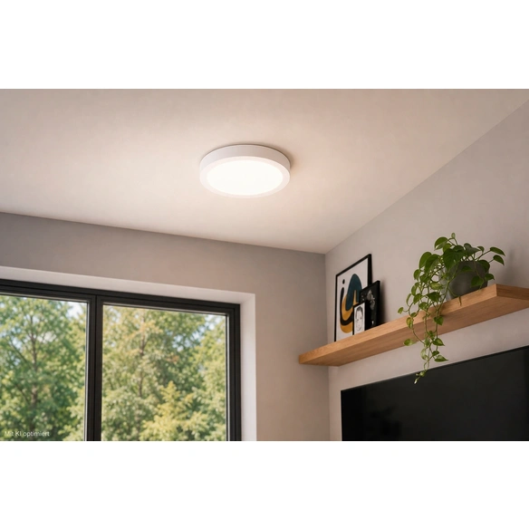LED-Deckenleuchte »CASBAS«, Höhe: 2,8 cm, Stahl, 1 Stück