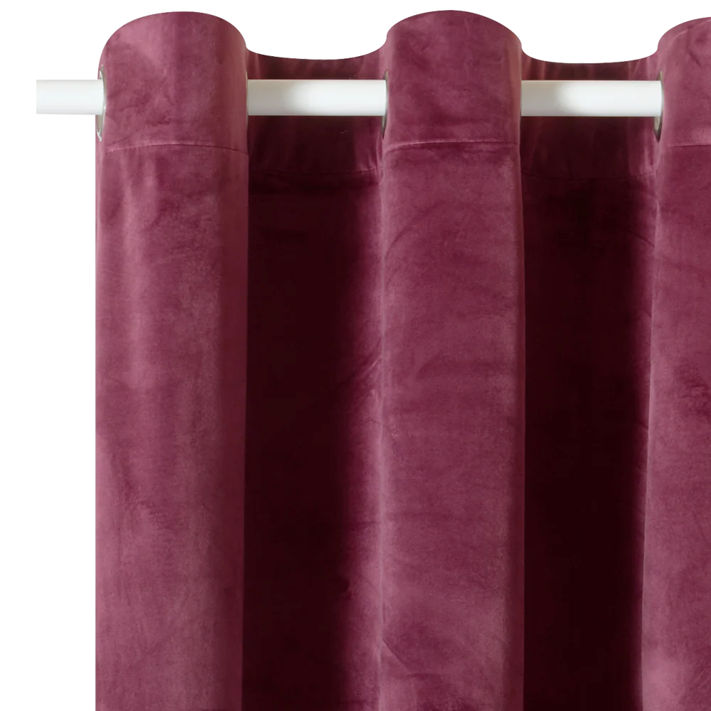 Rideau NEGRESCO coloris lie de vin 140 x 260 cm