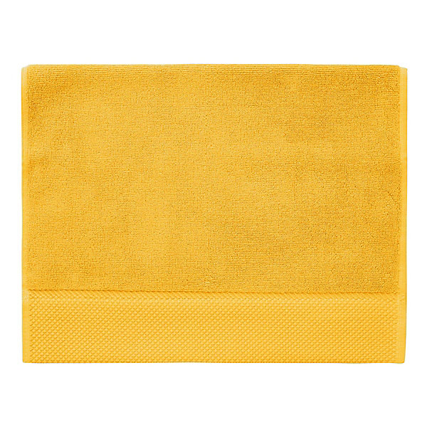 3 grandes serviettes invité Zéro Twist 560 g/m² Safran 40x60 cm SENSOFT