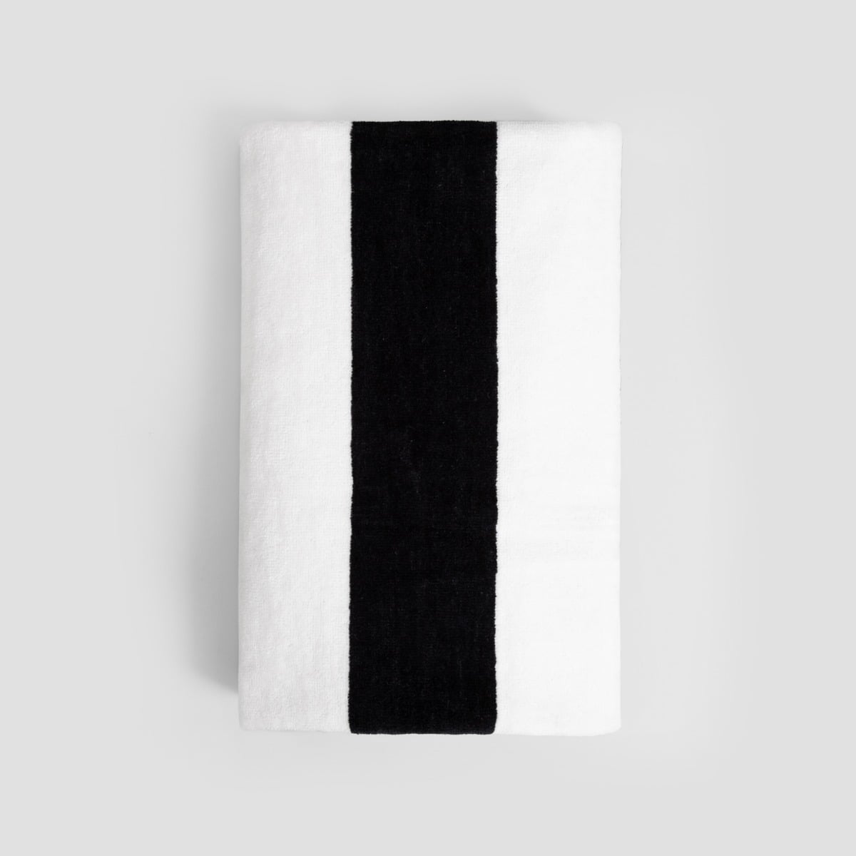 Ręcznik LAWENA w czarno-białe pasy 100x150 cm