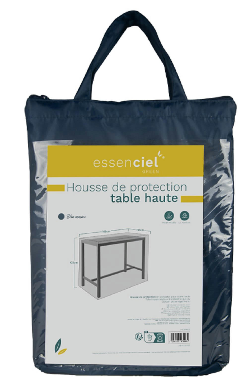 - Housse de protection pour table haute 165x110x120CM  bleu marine