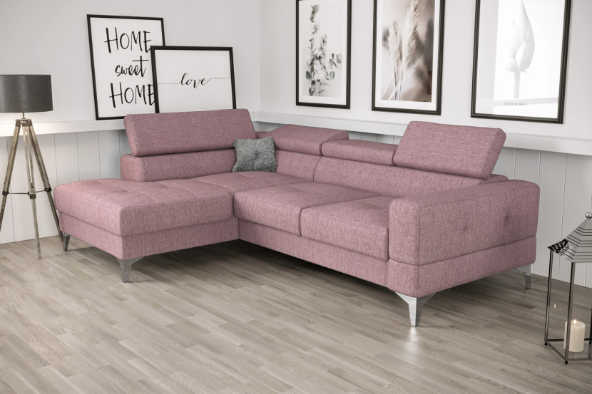 Narożnik Toscania Mini z funkcją spania 170×250 cm Tkanina