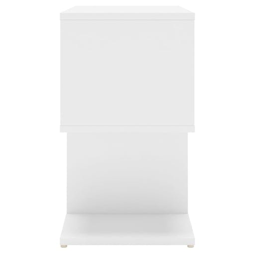 NNEVL Bedside Cabinet White 50x30x51.5 cm Chipboard