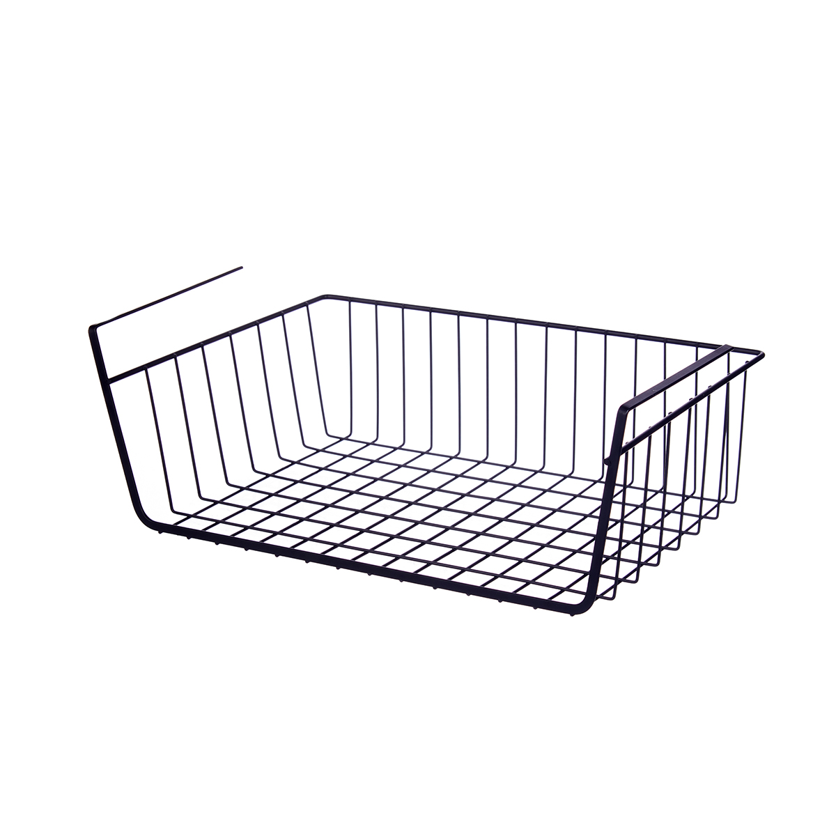 Cesto preto em metal para pendurar