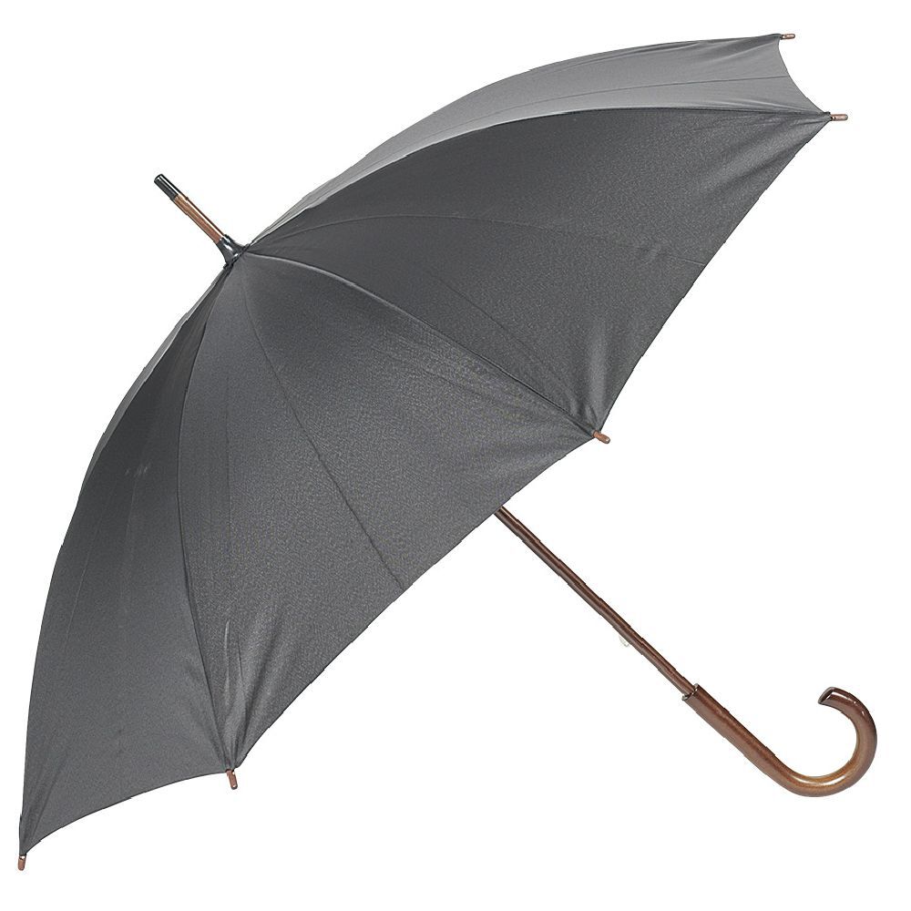 Parapluie canne gris foncé