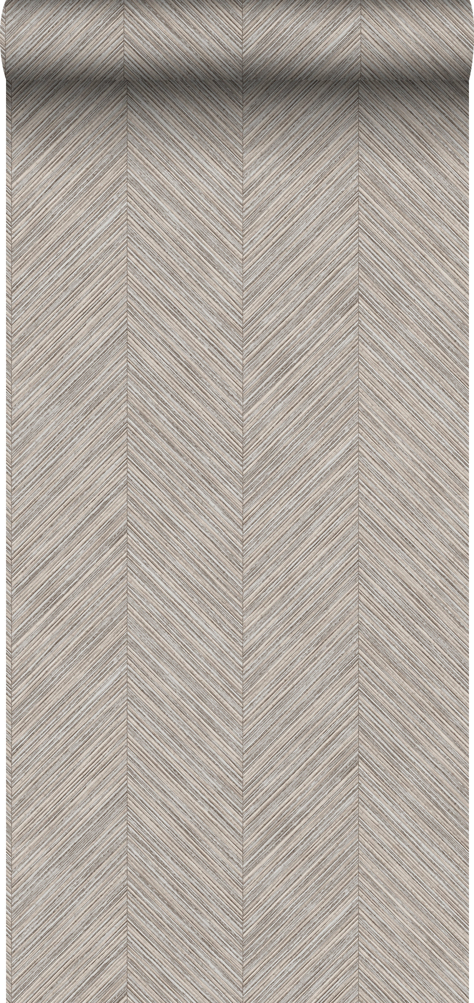 Sanders & Sanders behang visgraat-motief donker beige - 53 cm x 10 m - 640246
