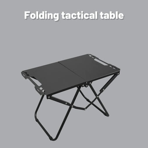 NNEOBA Portable Folding Camping Table Iron Table Black