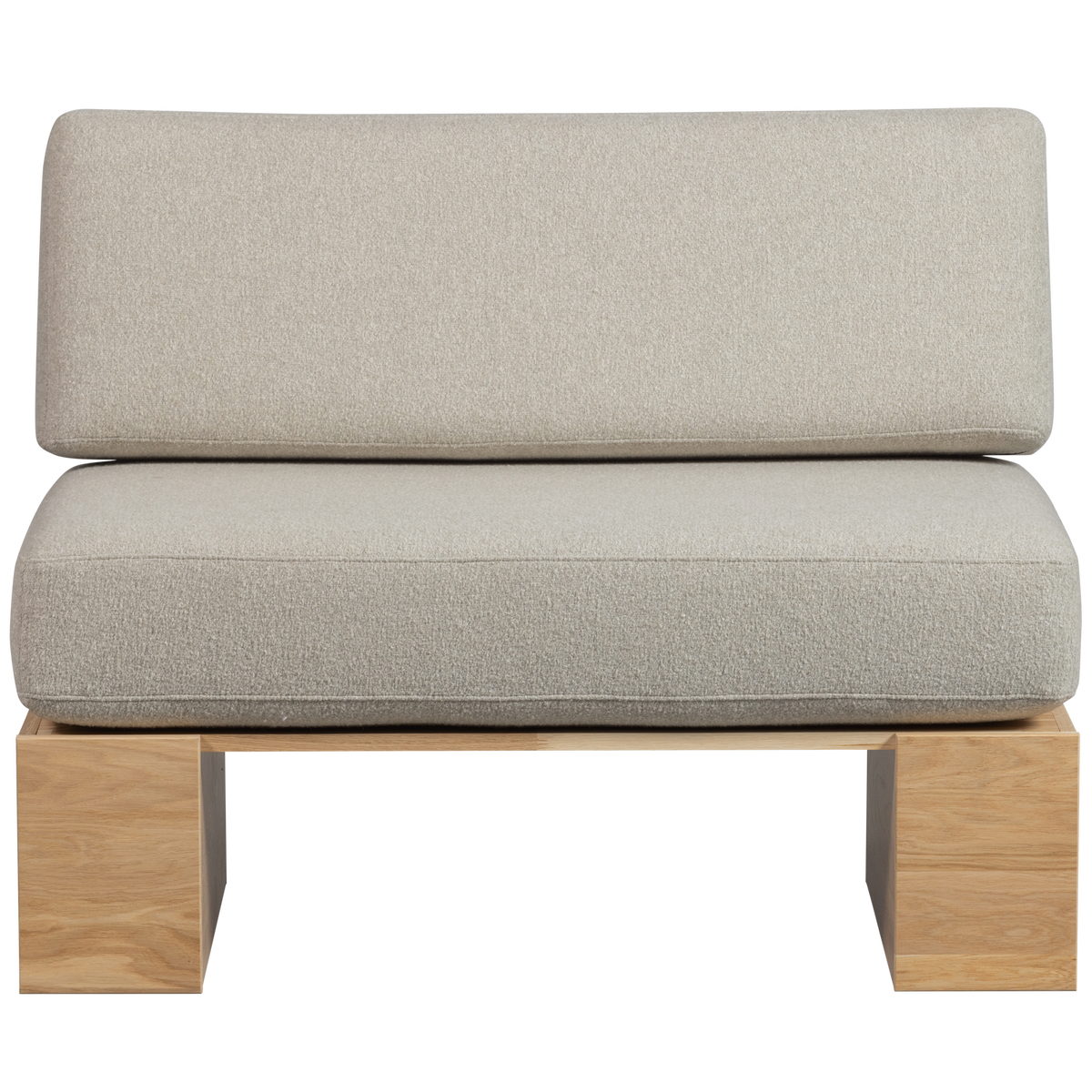vtwonen muurbankje incl. kussens - Eiken - Naturel/Beige - 84x110x67