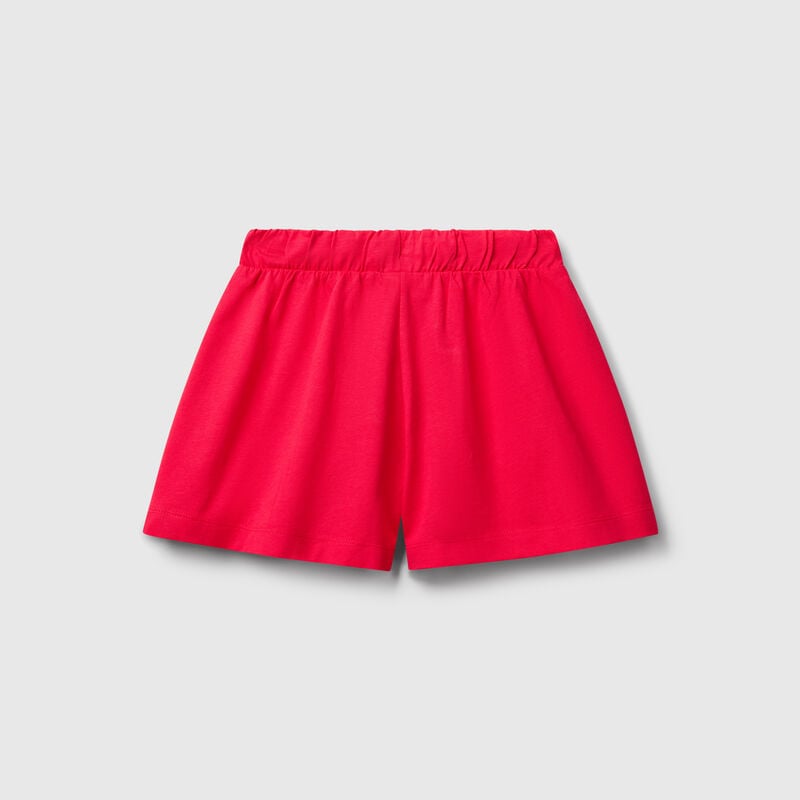 Shorts in pure cotton