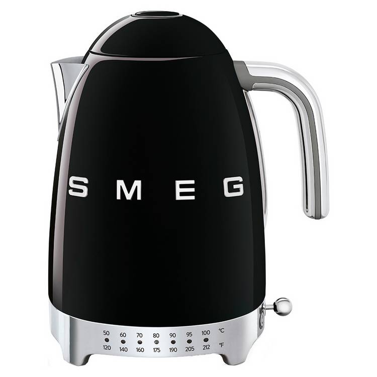 Smeg 50's Style Retro Variable Temperature Kettle - Black