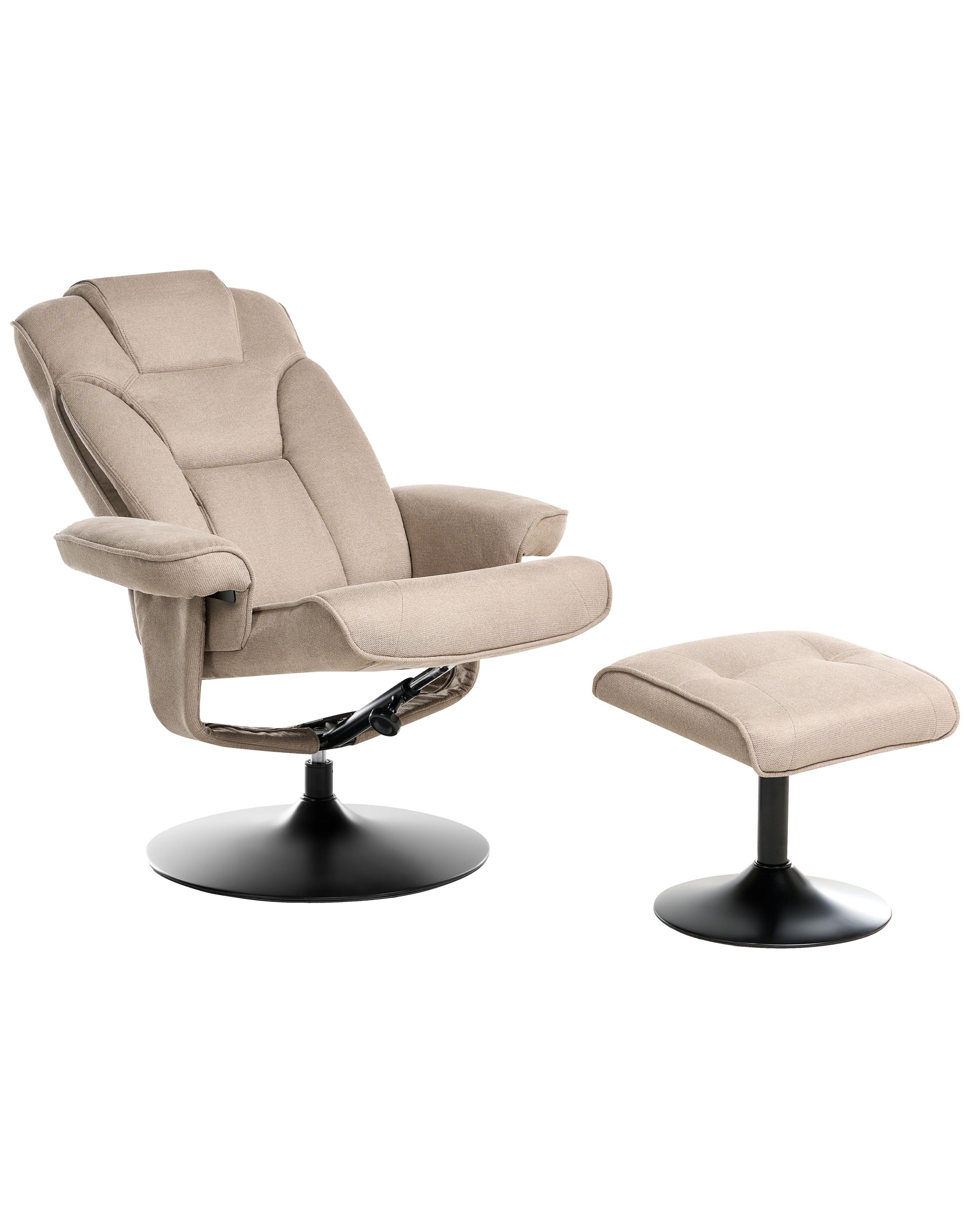 Recliner Chair NYKS Fabric Taupe