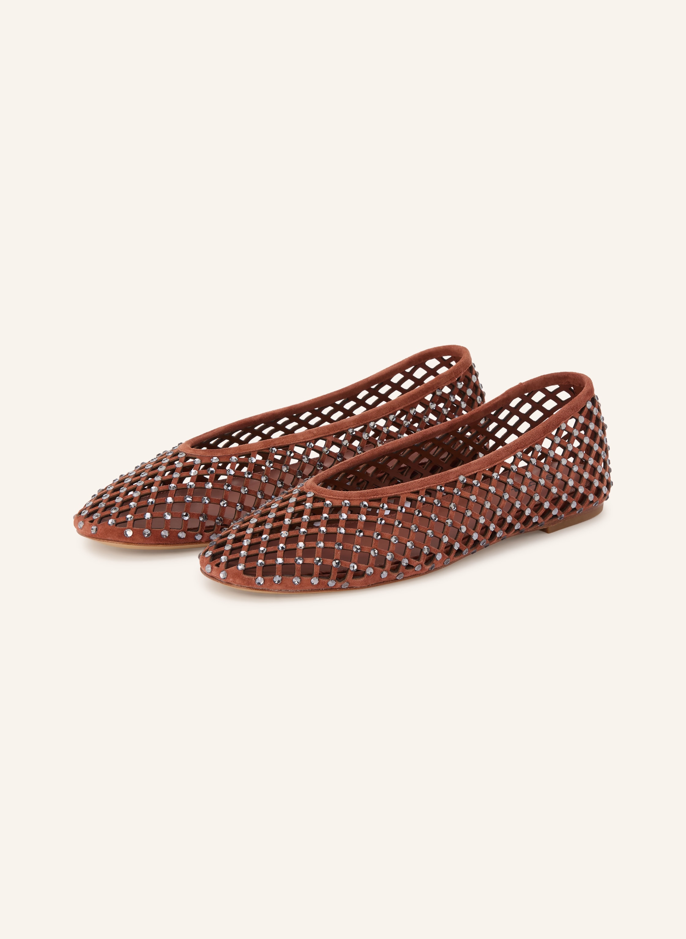 Lola Cruz Ballerinas LEONOR mit Schmucksteinen
