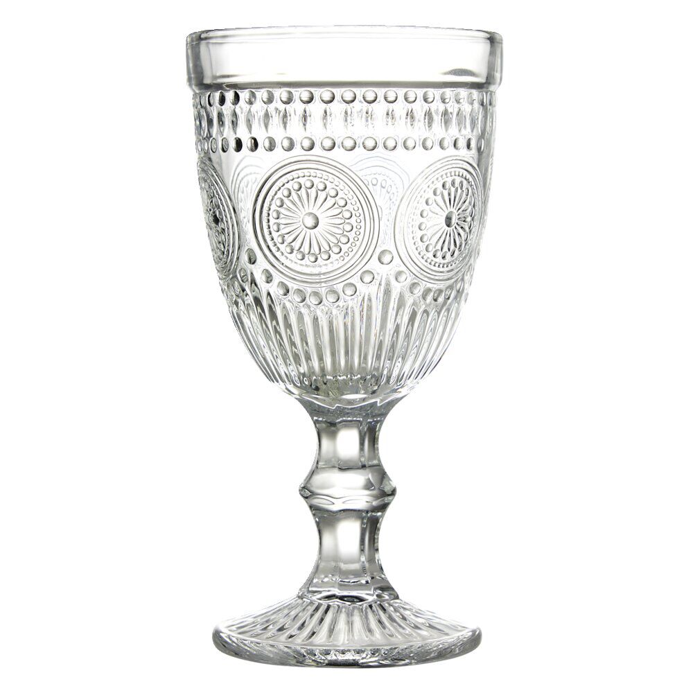 Verre à pied motif baroque 310ml H17cm