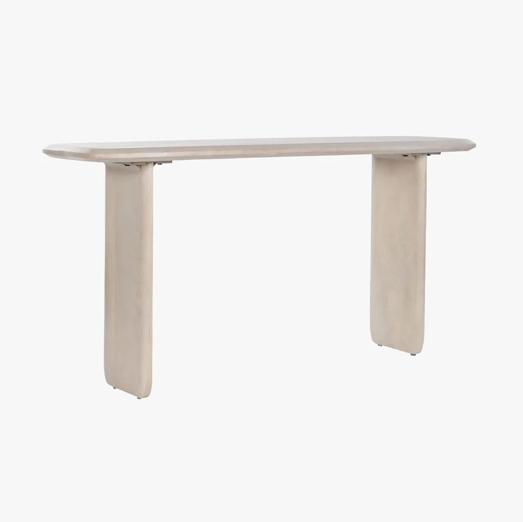 Consola Madeira Branca 152x45x76 JASMIN