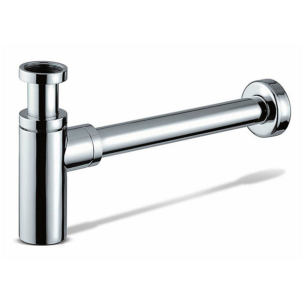 Kibath Siphon rond MIN, finition chrome poli, en laiton