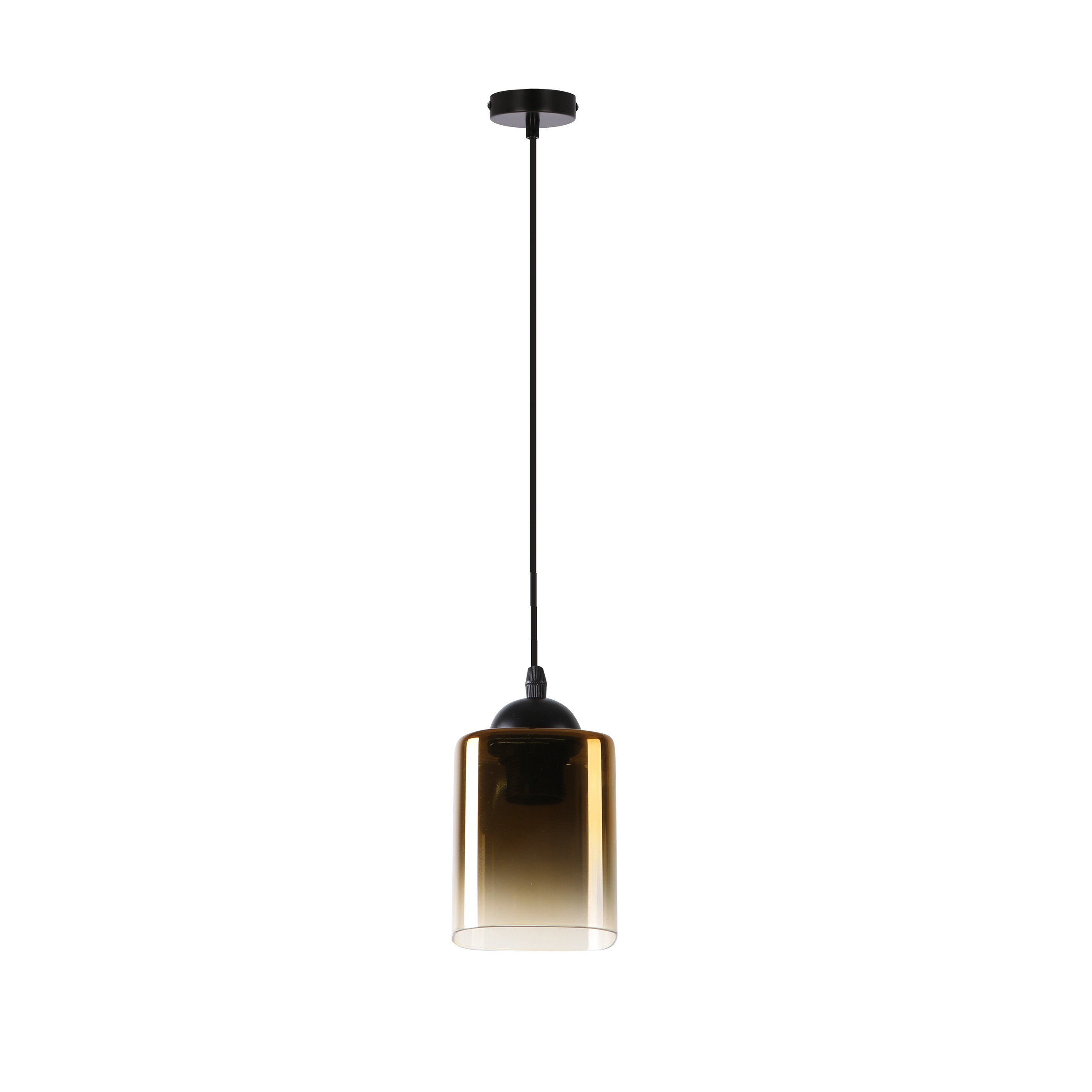 Lampa wisząca Serena złoty klosz czarno-złota 1xE27x40W IP20 Candellux