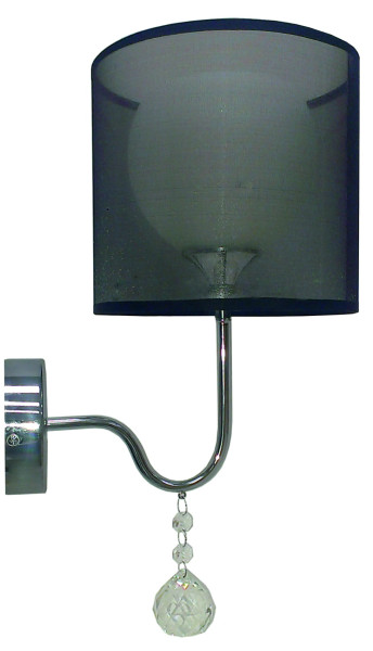 Lampa kinkiet BRAVA d-22 1x60w e27 czarny
