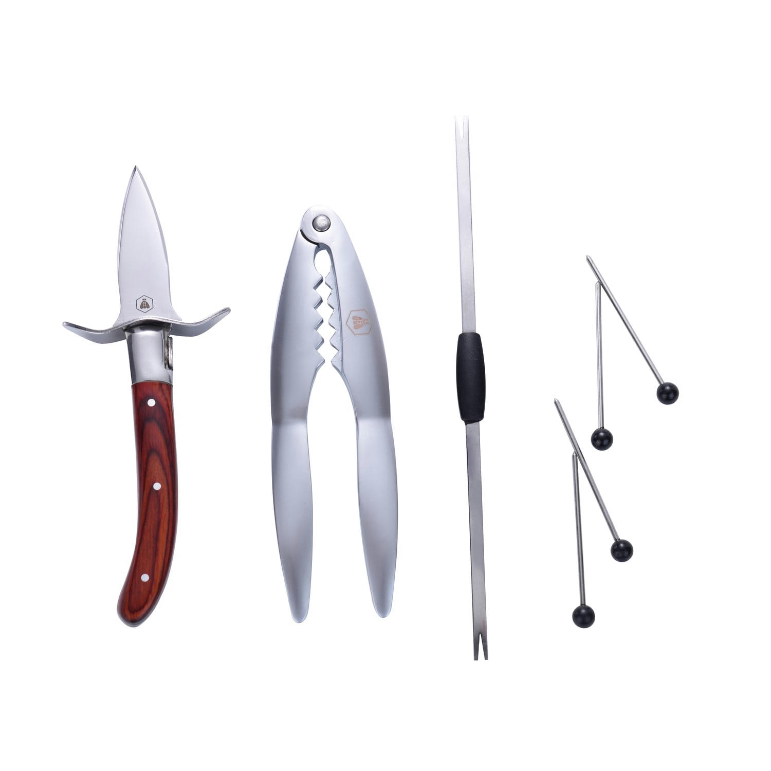 PAKKA - Lot de 7 ustensiles de fruits de mer