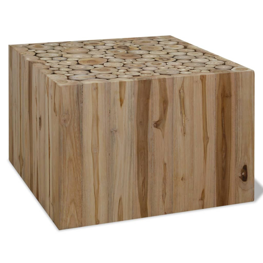 Stolik Kawowy Ława Stół Drewniany 50x50x35 Do Salonu Do Pokoju