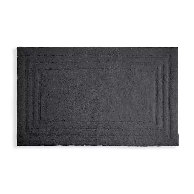 Habitat Cotton Deep Pile Tufted Bath Mat - Slate