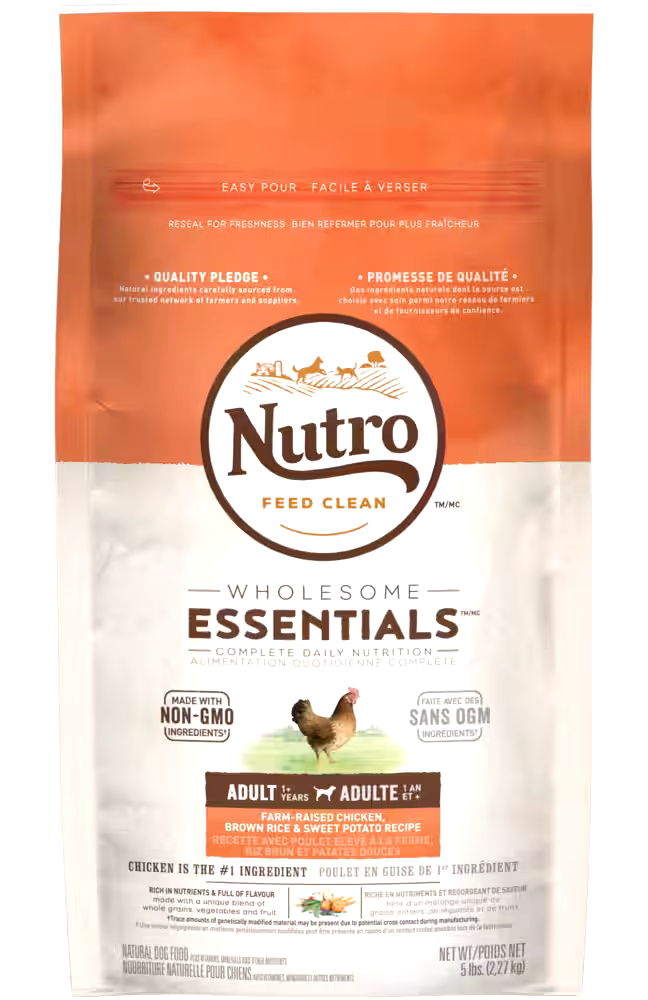 Nutro Wholesome Essentials™ Chicken, Brown Rice & Sweet Potato Adult Dry Dog Food, 2.3-kg