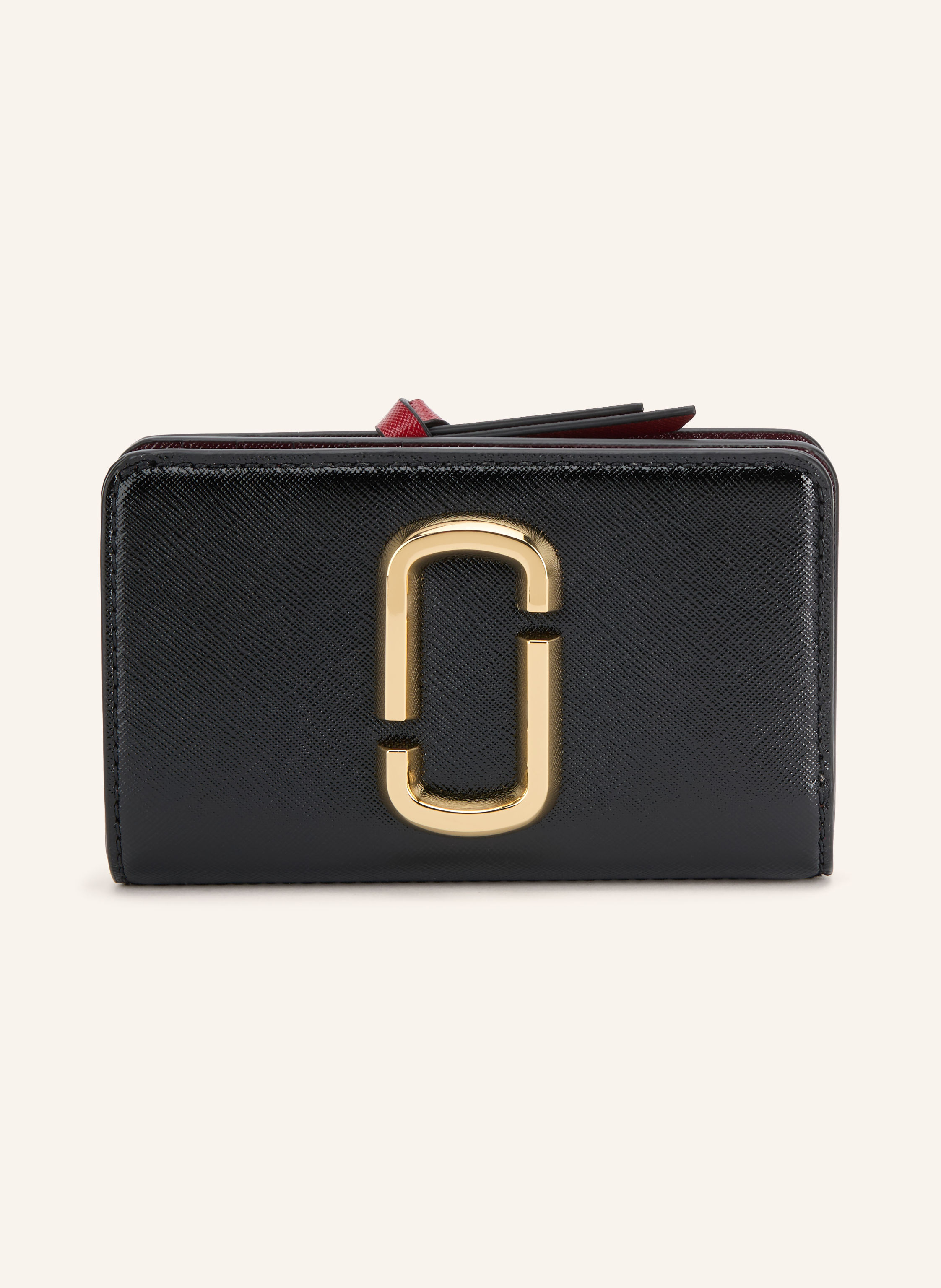 MARC JACOBS Saffiano-Geldbörse THE SNAPSHOT COMPACT WALLET