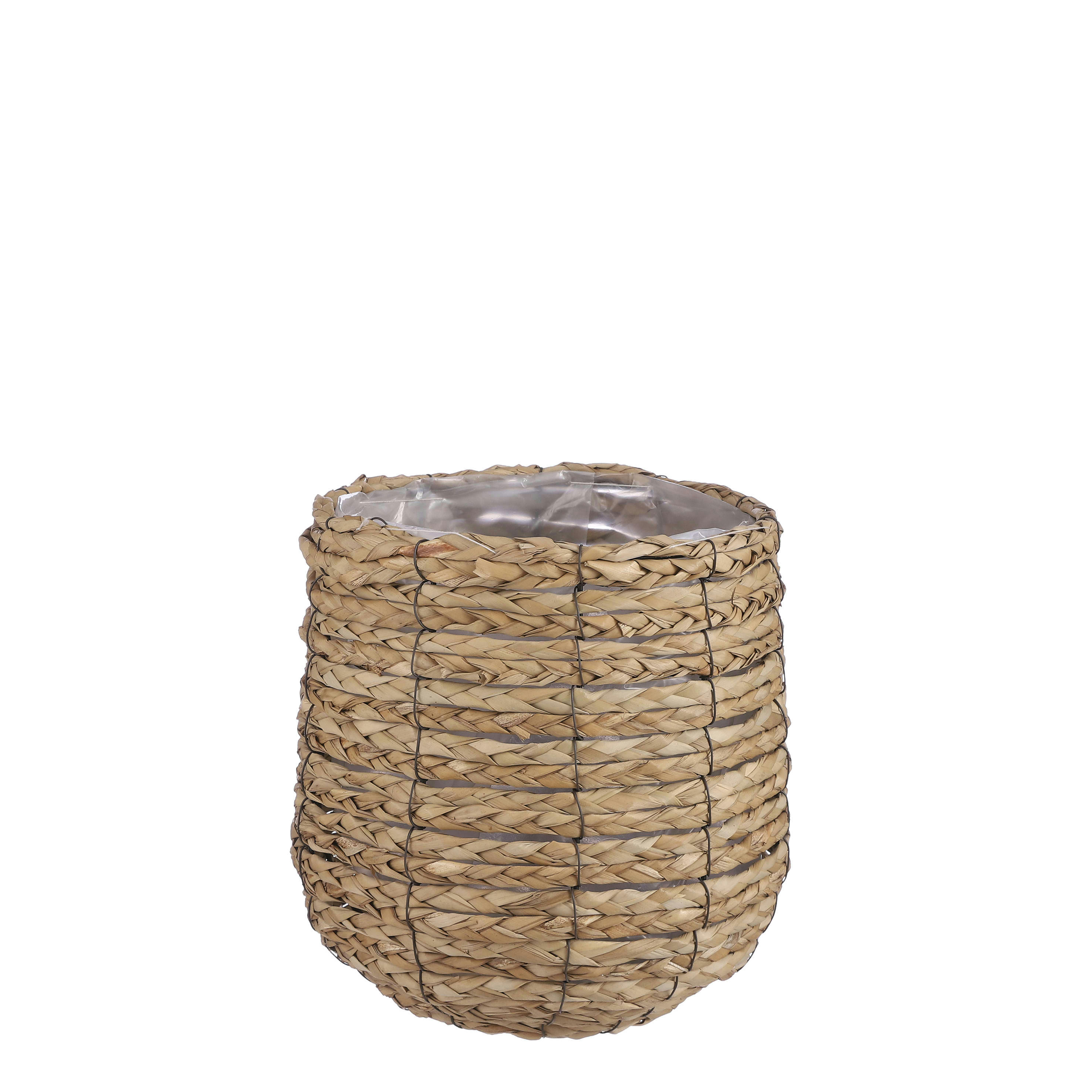 AVALON - Cache-pot en jonc de mer marron clair H26
