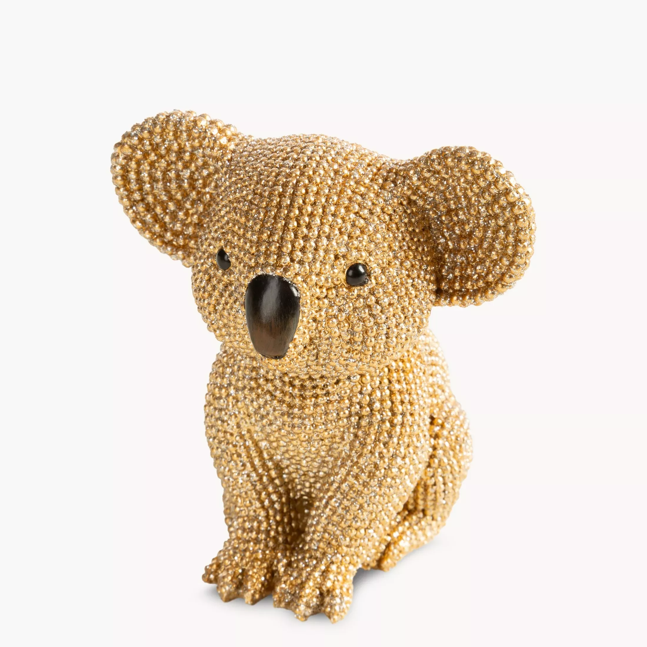 Figurka złota Koala o drobnym strukturalnym wzorze 8x8x10 cm ELDO 2
